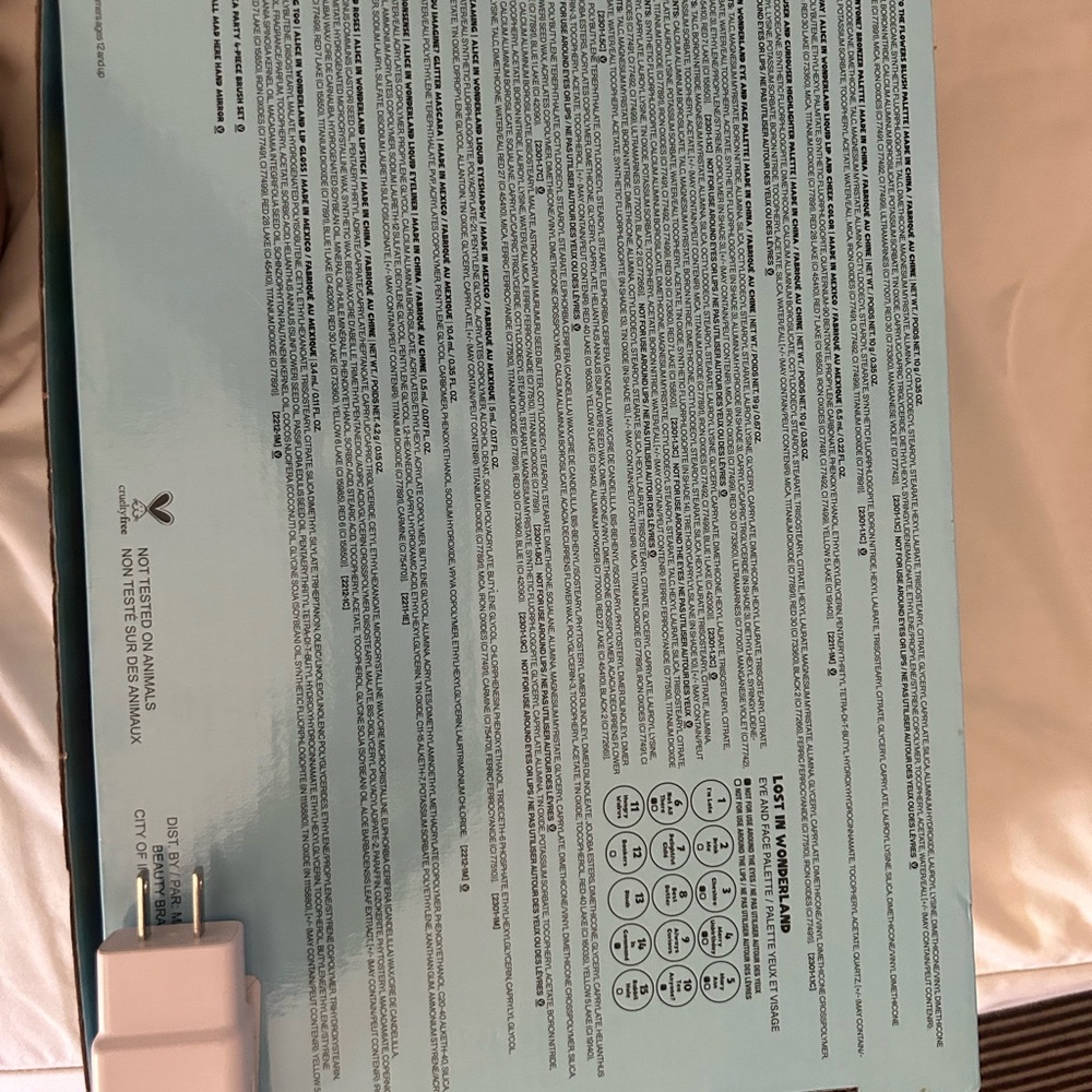 Teal Box with White Charger